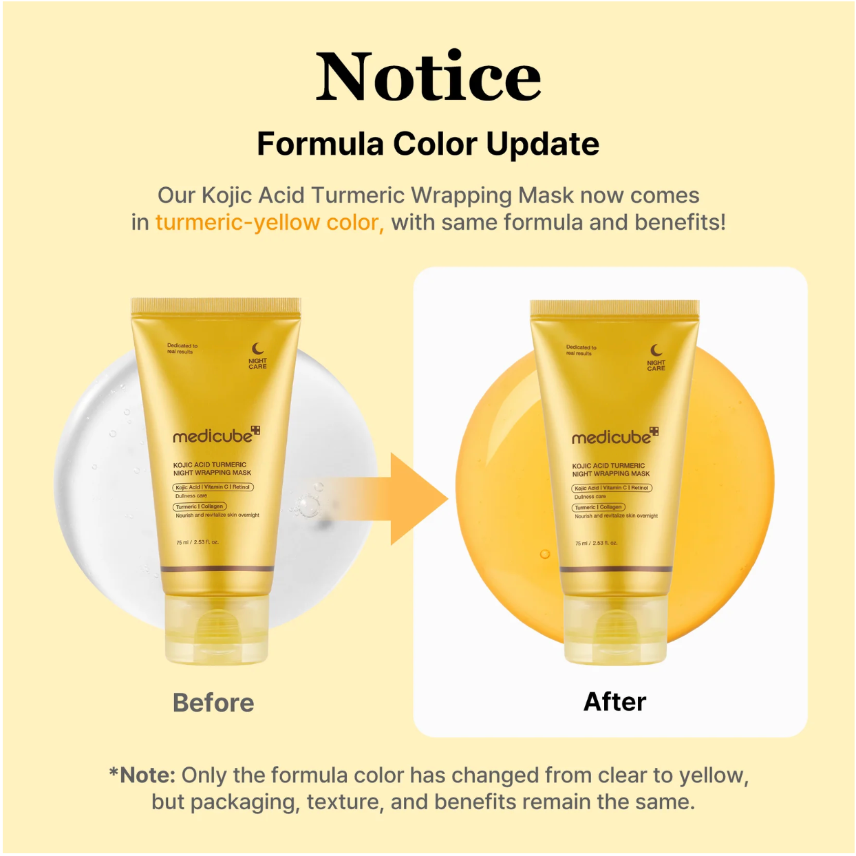 Medicube - Kojic Acid Turmeric Night Wrapping Mask 75ml